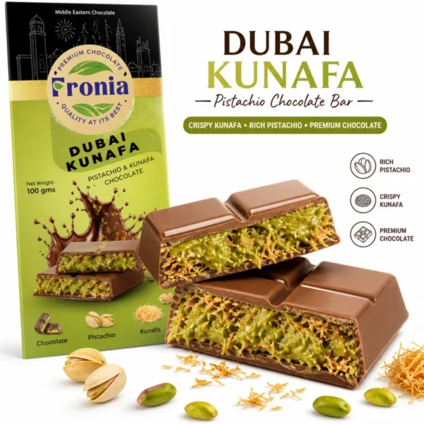 fronia Dubai Kunafa Pistachio Chocolate Ba